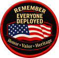 R.E.D. Friday Embroidered Patch — Remember Everyone Deployed