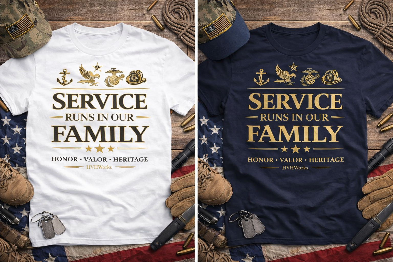 Service Runs in Our Family Shirt | Military Heritage Apparel